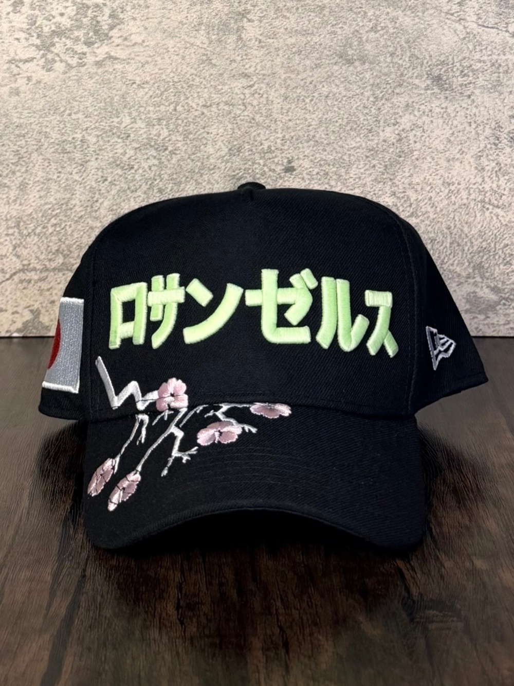 New Era 9FORTY LA Dodgers Katakana Sakura Embroidered Snap A-Frame MLB|JAP Hat